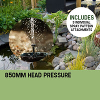PROTEGE 5W Solar Powered Fountain Submersible Water Pump Panel Kit Garden Pond Home & Garden Kings Warehouse 