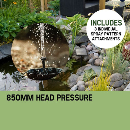 PROTEGE 5W Solar Powered Fountain Submersible Water Pump Panel Kit Garden Pond Home & Garden Kings Warehouse 