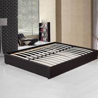 PU Leather Double Bed Ensemble Frame Furniture Kings Warehouse 