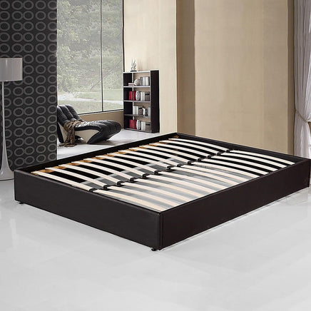 PU Leather Double Bed Ensemble Frame Furniture Kings Warehouse 