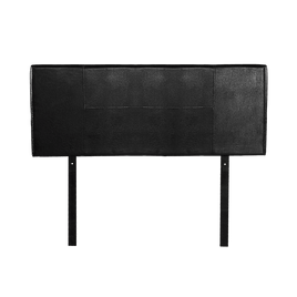 PU Leather Double Bed Headboard Bedhead - Black Furniture Kings Warehouse