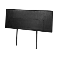 PU Leather Double Bed Headboard Bedhead - Black Furniture Kings Warehouse 
