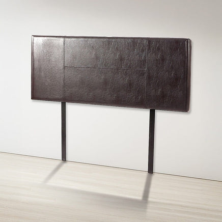 PU Leather Double Bed Headboard Bedhead - Brown Furniture Kings Warehouse 
