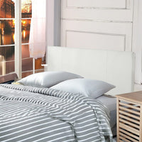 PU Leather Double Bed Headboard Bedhead - White Furniture Kings Warehouse 