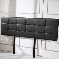 PU Leather King Bed Deluxe Headboard Bedhead - Black Furniture Kings Warehouse 