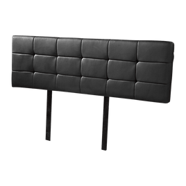 PU Leather King Bed Deluxe Headboard Bedhead - Black Furniture Kings Warehouse 