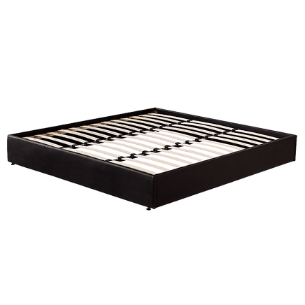 PU Leather King Bed Ensemble Frame Furniture Kings Warehouse 