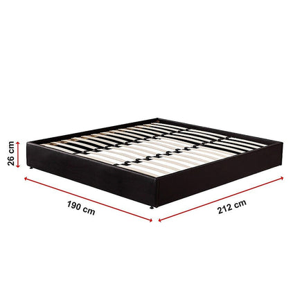 PU Leather King Bed Ensemble Frame Furniture Kings Warehouse 