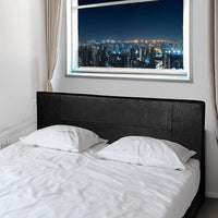 PU Leather King Bed Headboard Bedhead - Black Furniture Kings Warehouse 