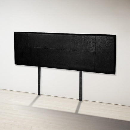 PU Leather King Bed Headboard Bedhead - Black Furniture Kings Warehouse 