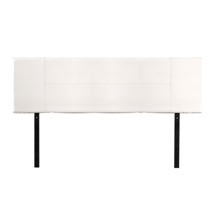 PU Leather King Bed Headboard Bedhead - White Furniture Kings Warehouse 
