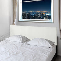PU Leather King Bed Headboard Bedhead - White Furniture Kings Warehouse 