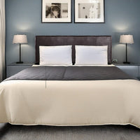 PU Leather Queen Bed Headboard Bedhead - Brown Furniture Kings Warehouse 