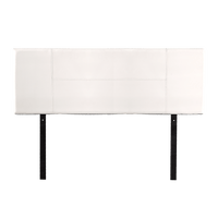 PU Leather Queen Bed Headboard Bedhead - White Furniture Kings Warehouse 