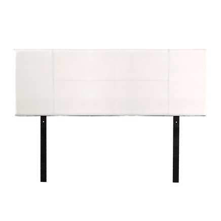 PU Leather Queen Bed Headboard Bedhead - White Furniture Kings Warehouse 