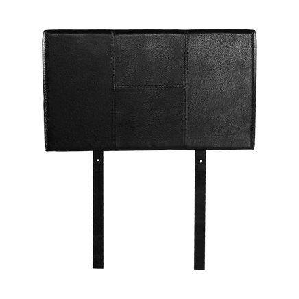 PU Leather Single Bed Headboard Bedhead - Black Furniture Kings Warehouse 