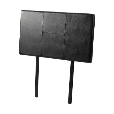 PU Leather Single Bed Headboard Bedhead - Black Furniture Kings Warehouse 