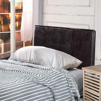 PU Leather Single Bed Headboard Bedhead - Brown Furniture Kings Warehouse 