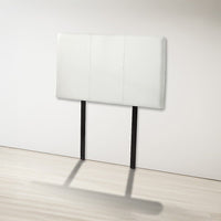 PU Leather Single Bed Headboard Bedhead - White Furniture Kings Warehouse 