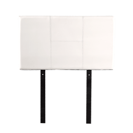 PU Leather Single Bed Headboard Bedhead - White Furniture Kings Warehouse