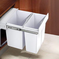 Pull Out Bin Kitchen Double Dual Slide Garbage Rubbish Waste 10L+20L Home & Garden Kings Warehouse 