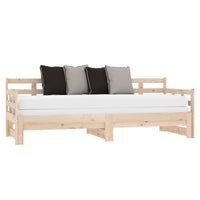 Pull-out Day Bed Solid Wood Pine 2x(92x187) cm bedroom furniture Kings Warehouse 