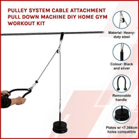Pulley System Cable Attachment Pull Down Machine DIY Home Gym Workout Kit Sports & Fitness Kings Warehouse 