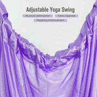 Purple Fitness Yoga Strap Band Waist Trainer Leg Door Swing Adjustable Ballet Dancer Kings Warehouse 