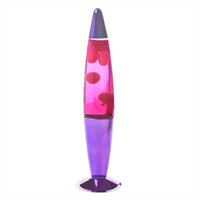 Purple/Pink Metallic Peace Lava Lamp Kings Warehouse 