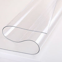 PVC Tablecloth Protector Table Cover Dining Table Cloth Plastic 2134x1070mm 1.5mm Home & Garden Kings Warehouse 