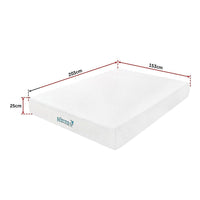 Queen 25cm Gel Memory Foam Mattress – Dual-Layered Comfort with CertiPUR-US Certified Foam Furniture Kings Warehouse 