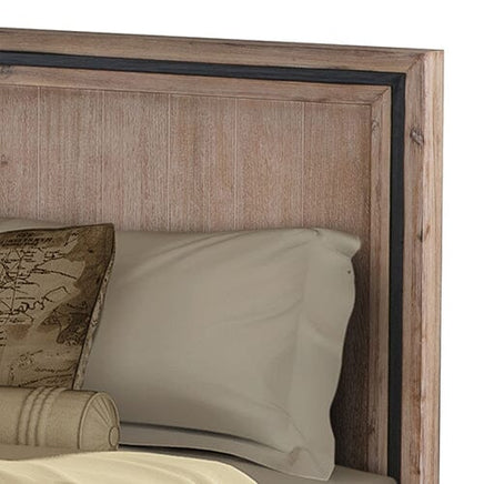 Queen Size Silver Brush Bed Frame in Acacia Wood Construction Furniture Kings Warehouse 