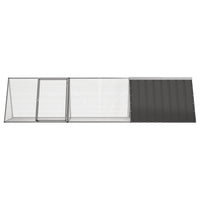Rabbit Cage Anthracite 302.5x80.5x71 cm Galvanised Steel Kings Warehouse 