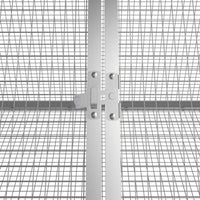 Rabbit Cage Anthracite 302.5x80.5x71 cm Galvanised Steel Kings Warehouse 