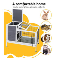 Rabbit Hutch Wooden Ferret Cage Habitat House Outdoor Large Summer Sale Kings Warehouse 