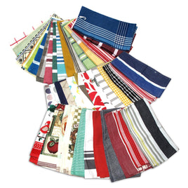 Random Pick Set of 6 100% Cotton Pattern Tea Towels - 50 x 70 cm Home & Garden Kings Warehouse 
