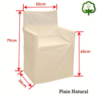 Rans Alfresco 100% Cotton Director Chair Cover - Plain Natural Furniture Kings Warehouse 
