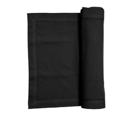Rans Elegant Hemstitch Table Runner Black Home & Garden Kings Warehouse 