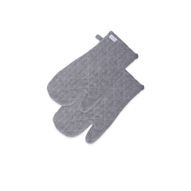 Rans Herringbone Black Cotton Set of 2 Oven Gloves Home & Garden Kings Warehouse