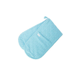 Rans Herringbone Blue Cotton Double Oven Mitt Home & Garden Kings Warehouse 