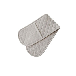 Rans Herringbone Charcoal Cotton Double Oven Mitt Home & Garden Kings Warehouse 