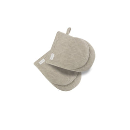Rans Herringbone Charcoal Cotton Set of 2 Oven Mini Gloves Home & Garden Kings Warehouse 