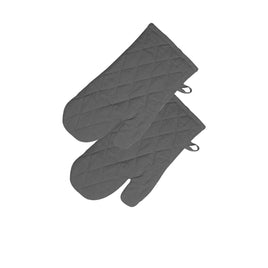Rans Manhattan Charcoal Cotton Set of 2 Oven Gloves Home & Garden Kings Warehouse