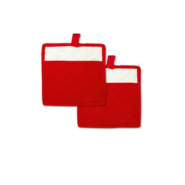 Rans Manhattan Red Cotton Set of 2 Pot Holders Home & Garden Kings Warehouse