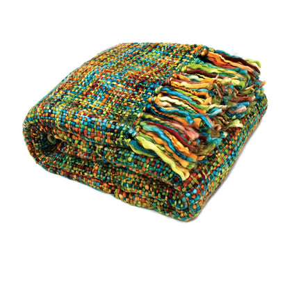 Rans Oslo Knitted Weave Throw 127x152cm - Peacock Home & Garden Kings Warehouse 