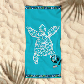 Rans Premium Cotton Jacquard Beach Towel Turtle Home & Garden Kings Warehouse 