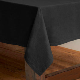 Rans Pure Cotton Hemstitch Tablecloth 150 X 360 cm - Black Home & Garden Kings Warehouse