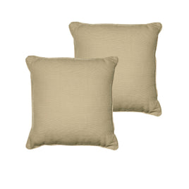 Rans Set of 2 London Cotton Cushion Cover - Taupe Home & Garden Kings Warehouse