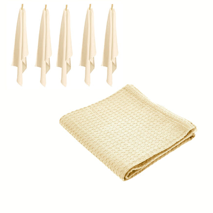 Rans Set of 6 Cotton Waffle Tea Towels 50x70 cm - Natural Home & Garden Kings Warehouse 