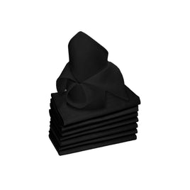 Rans Set of 8 Lollipop Cotton Napkins - Black Home & Garden Kings Warehouse 